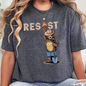 Resist Shirt Smokey The Bear Smokey Bear Resist T Shirt Dark Heather Color